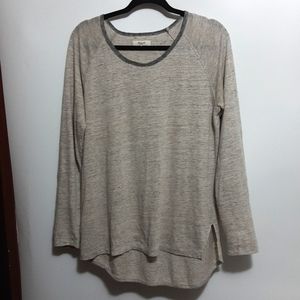 Madewell 1937 Texture Long Sleeve Size M T-Shirt/ Top